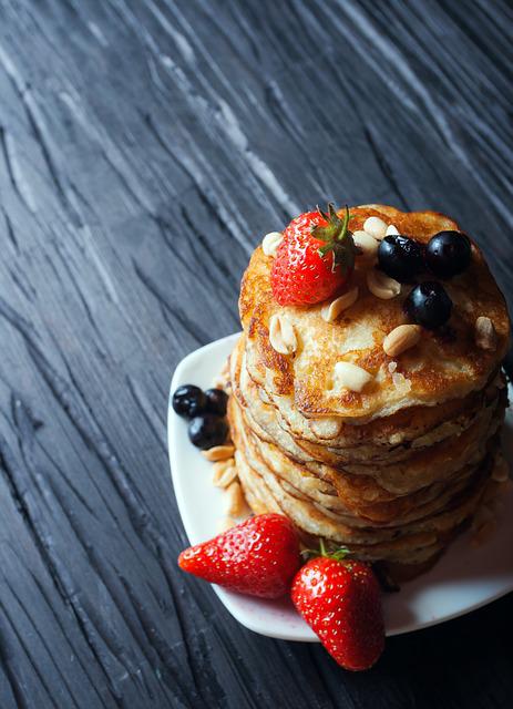 pancake with strawberry